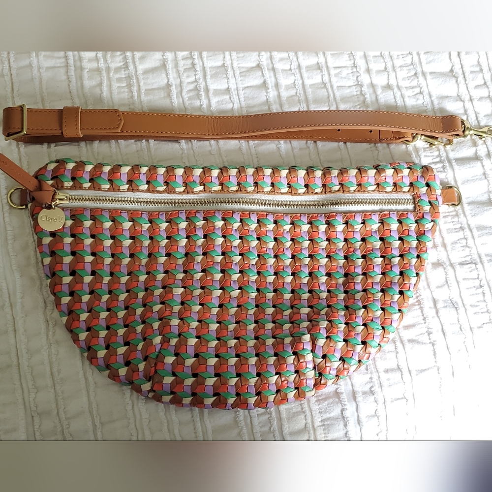 Clare V  Grande Fanny - Multi Mercado Rattan